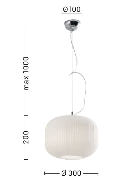 Подвесной светильник из дутого стекла Rossini Illuminazione Rigadin ARCH-00022740 - Вид №2