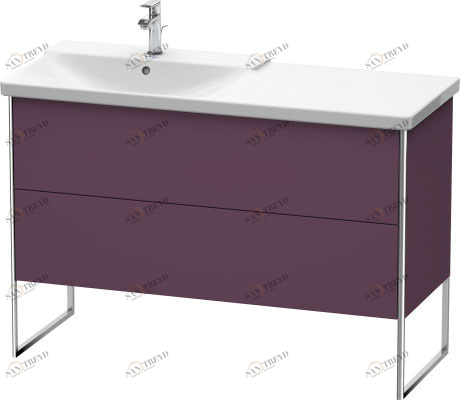 XS446609494 XSquare Тумбочка напольная Баклажан шелковисто-матовый лак Duravit