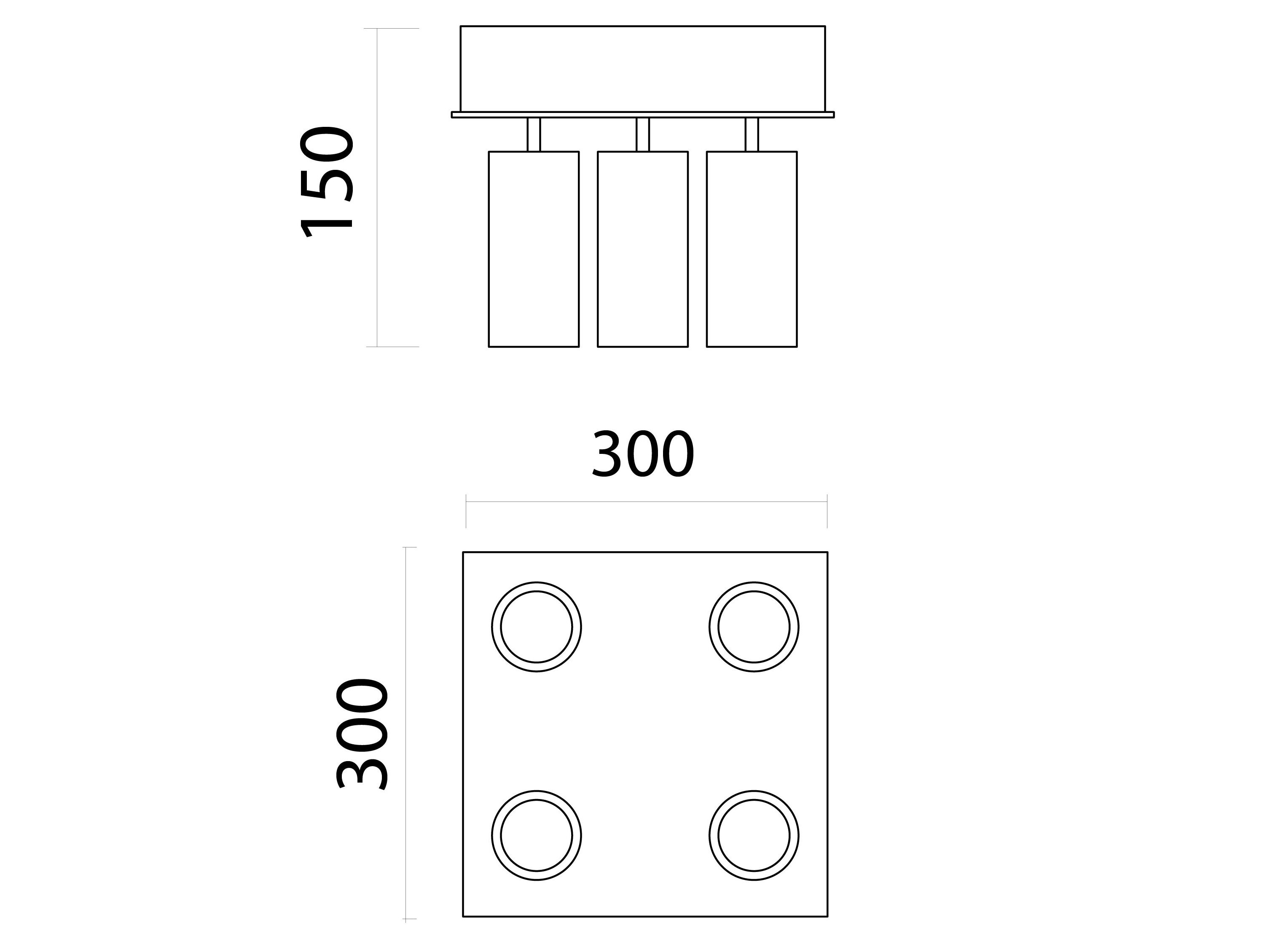 Несколько регулируемых потолочных прожекторов WayPoint форма ARCH-00138026 - Вид №10