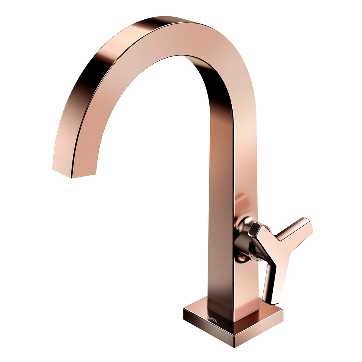 00876330 Полированный графитовый смеситель для ванной комнаты Docol DOCOL CITY 