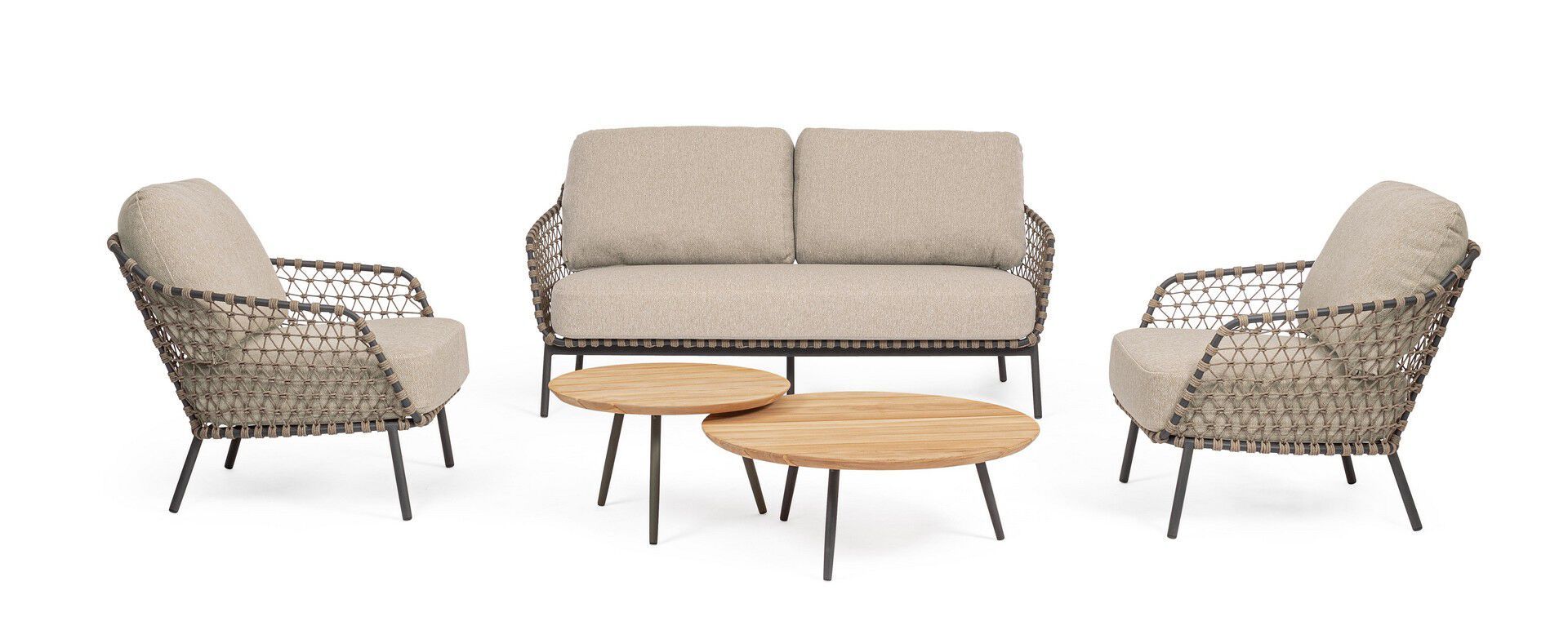 Круглый стол из тикового дерева BIZZOTTO Ivissa ARCH-00022431 - Вид №2