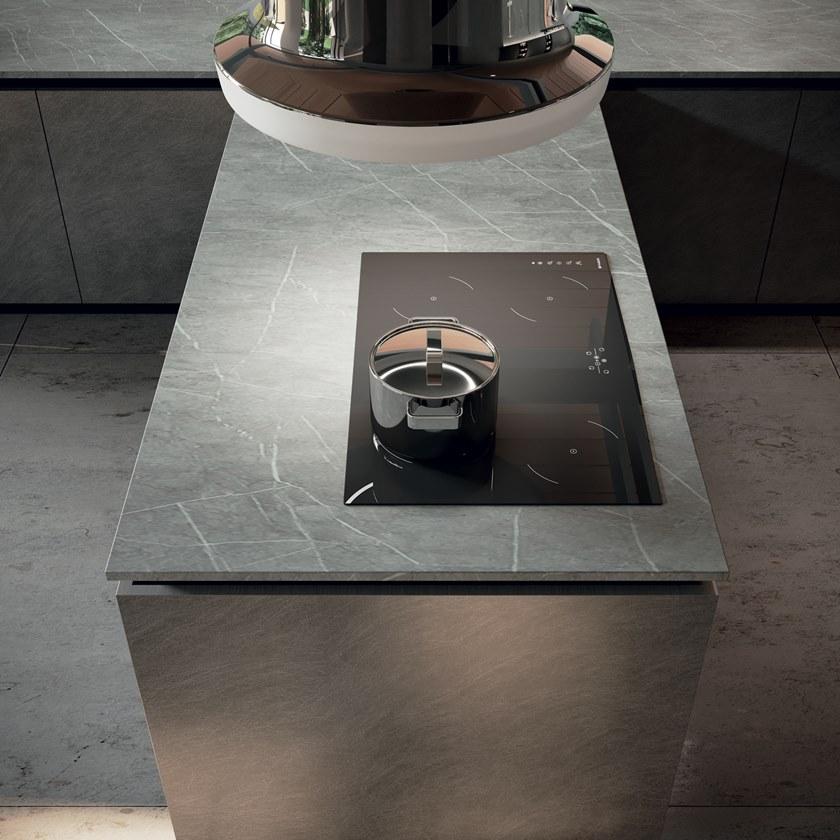 Febal Casa Лакированная кухня с полуостровом sun-id-1394985 - Вид №4