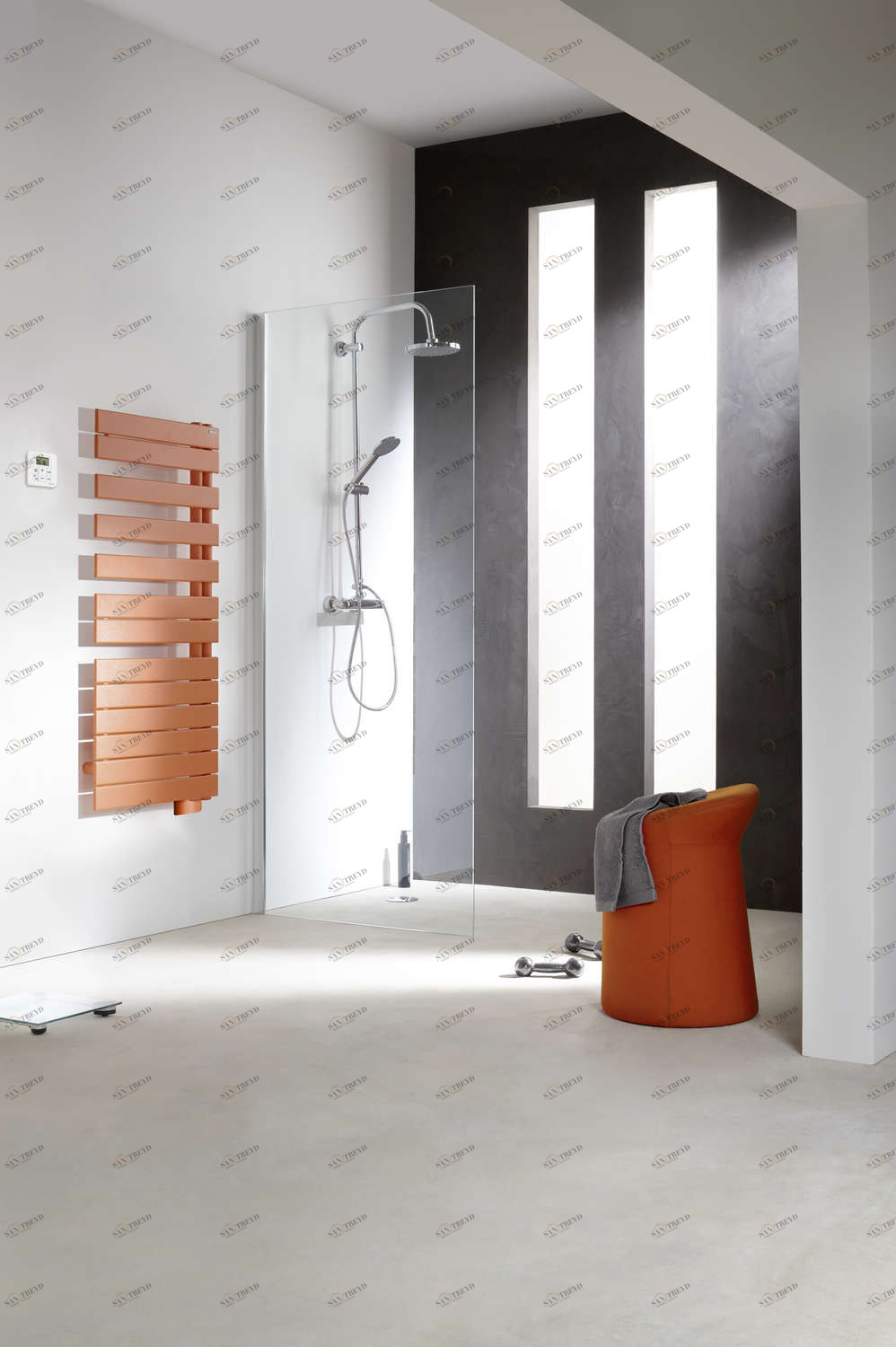 Электрический радиатор TFR-050-055/GF Fassane SPA Asymétrique à droite Acova 828 