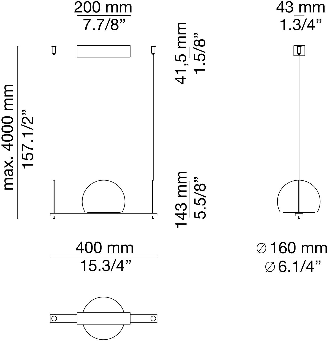 Estiluz Подвесной светильник из стекла Circ T-3714 t-3715 t-3716 - Вид №9