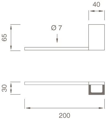 Ceadesign Вешалка для полотенец из нержавеющей стали Duet - accessori Det 100 - Вид №1