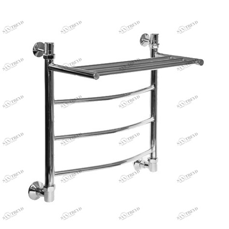 Полотенцесушитель водяной Aquanet Моника ЛД ВП 500x600, с верхней полкой 00184171