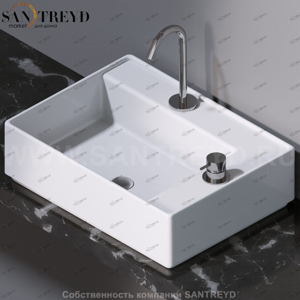 L640100 Накладная раковина на столешницу  прямоугольная A. e T. Italia Fly AeT ITALIA