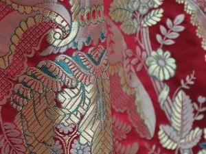 LELIEVRE Дамасская ткань с цветочными мотивами Nouveautés patrimoine 1702