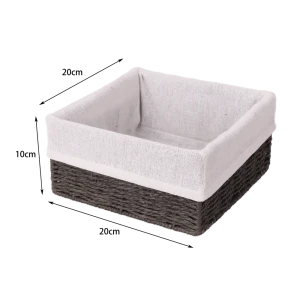 Корзина Konsensa 10x20x20 см бумага цвет графит