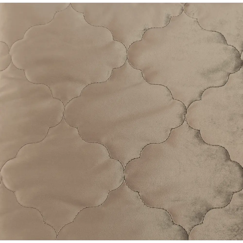 Покрывало Ромб 220x240 см бархат цвет серо-коричневый Бельвита STLM-2105560 - Вид №2