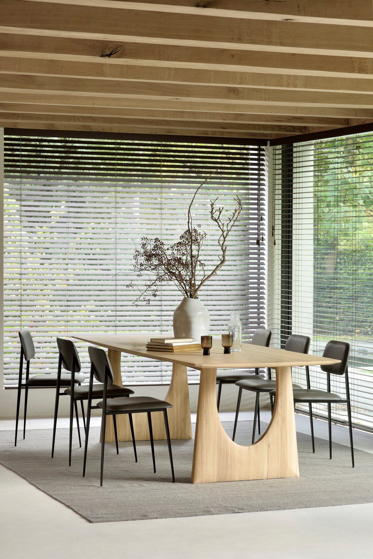 Прямоугольный обеденный стол из дуба Ethnicraft Геометрическая ARCH-00126990 - Вид №12