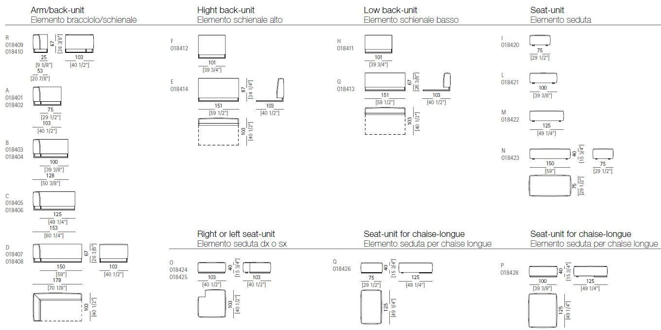 Arketipo Диван из ткани sun-id-1395455 - Вид №1