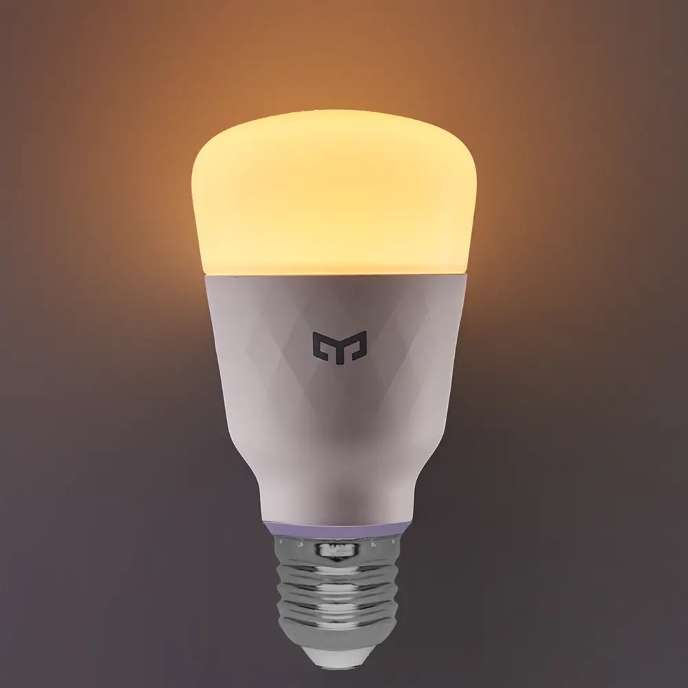 Лампа умная светодиодная Yeelight E27 200-240 В 10 Вт груша матовая 800 лм регулируемый цвет света RGBW для диммера 89193415 STLM-2194174  - Вид №1