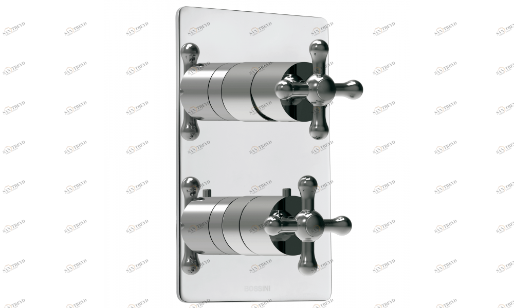 Z00125 + Z00068 Thermostatic Смеситель & запорный кран Liberty - 2/3/4/5 Outlets Universal Mixers BOSSINI 