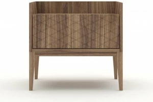Barba design Прямоугольная тумбочка из орехового дерева с ящиками Trame C65.a1