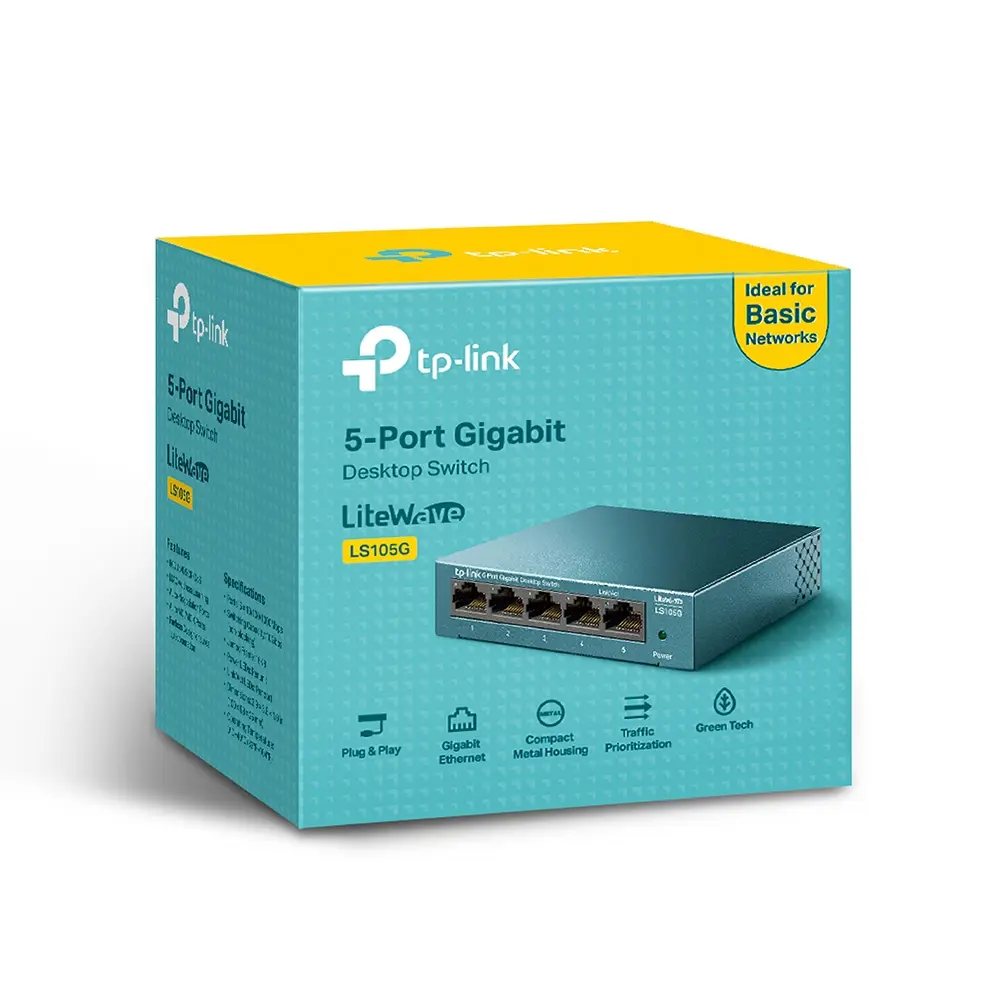 Коммутатор TP-Link LS105G 1000 Мбит/с 82677902 STLM-2038463 TP LINK  - Вид №4