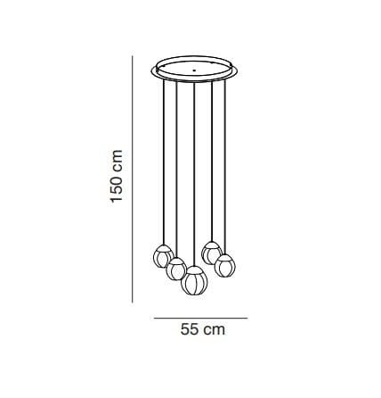 Стеклянный светодиодный подвесной светильник Alma light ARCH-00132475 - Вид №7
