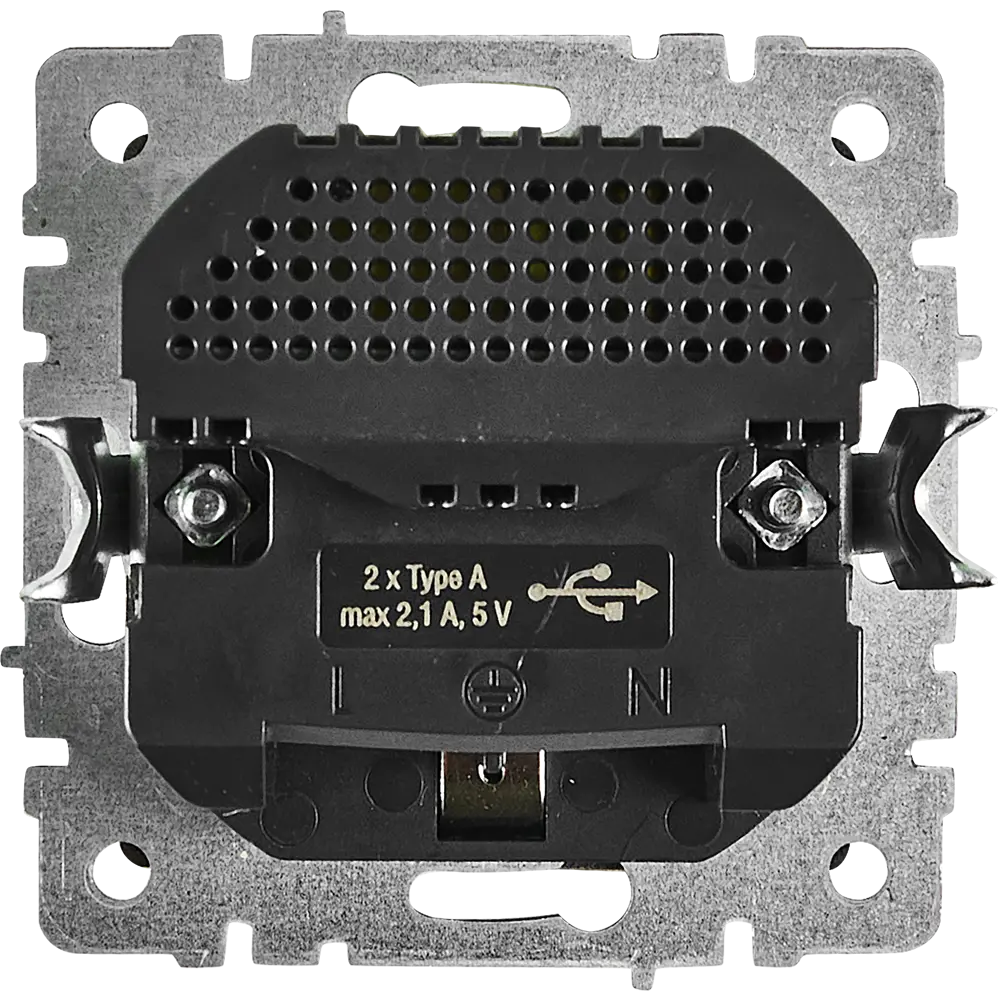 Розетка IEK Brite с USB-портом для скрытого монтажа в бежевом цвете 87761507 STLM-1112647 - Вид №3