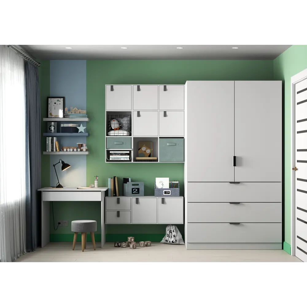 SPACEO Стеллаж «Куб» — модульная система хранения на 3 секции 82731912 STLM-0034903 - Вид №8