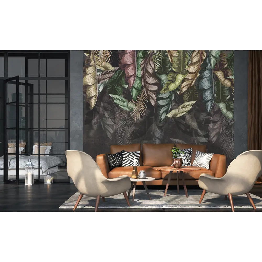 Фотообои Изысканные растения флизелиновые, 300x270 см, L13-273 FBRUSH 3D FLIZART STLM-2169180 - Вид №2