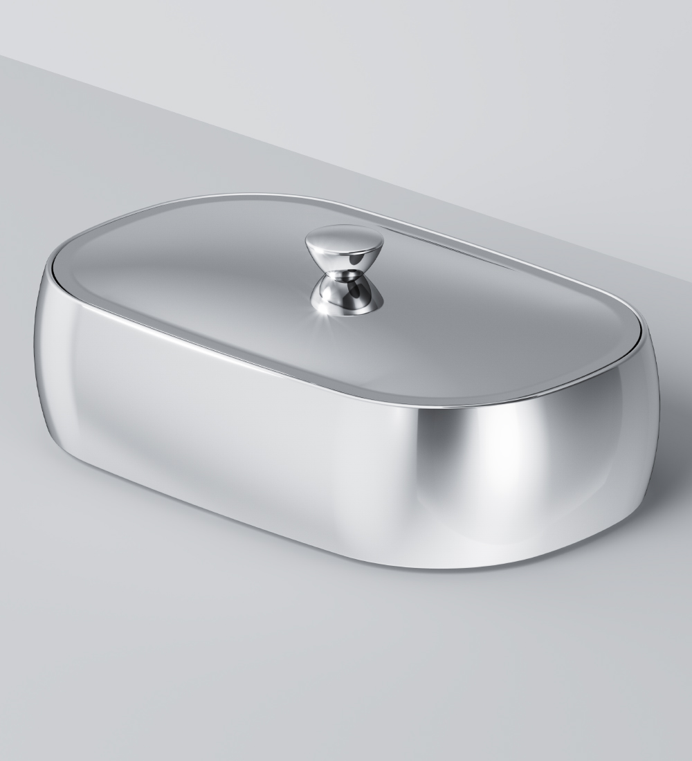 A3022000 Шкатулка для украшений большая хром шт AM.PM Sensation - Вид №1