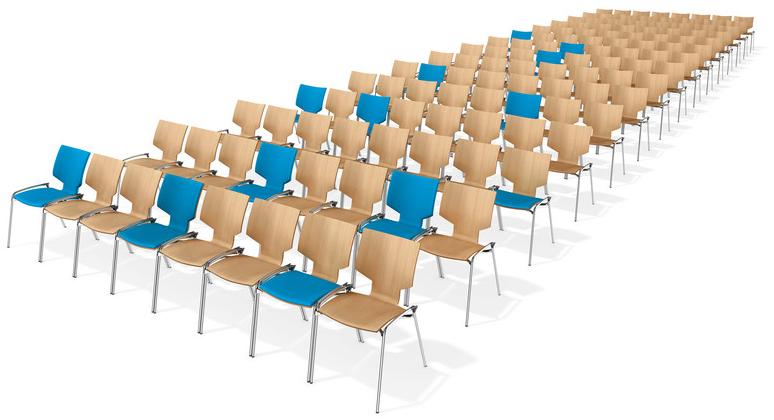 Casala Штабелируемый стул из ткани Lynx i 2572-00 - Вид №1