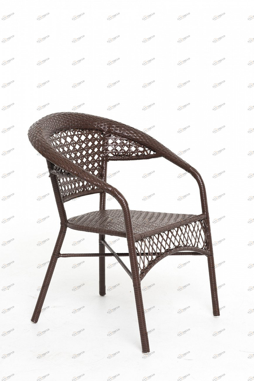 Кресло коричневое из искусственного ротанга GG-04-04 VINOTTI  00-3885165 Коричневый 
