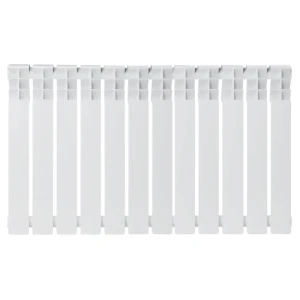 Радиатор секционный Zerten Eco 500/80 12 секций боковое подключение биметалл белый