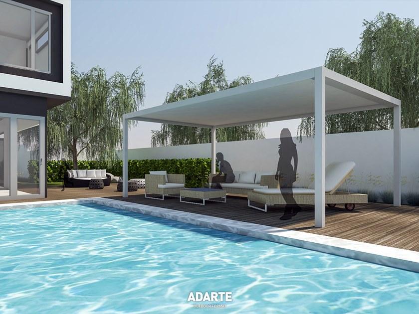 ADARTE Алюминиевая пергола с термоизоляционными панелями  A701  - Вид №12