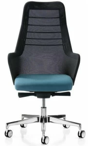 Quinti Sedute Регулируемое по высоте кресло руководителя из ткани с 5 спицами Miss mesh