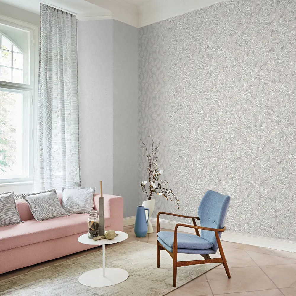 Обои флизелиновые Wall Up Duna серые 1.06 м 645231 STLM-2067530 - Вид №2