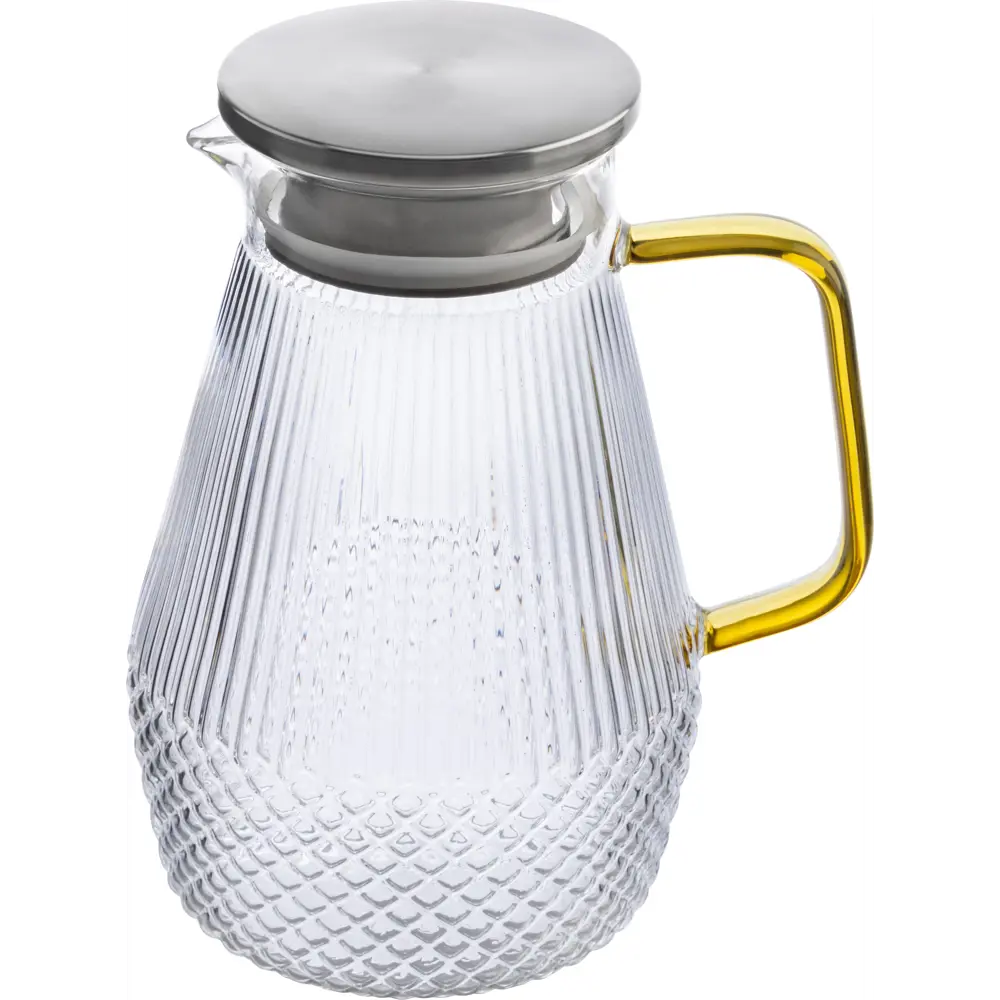 Кувшин 1.6 л Leonord с крышкой стекло цвет прозрачный Santreyd STLM-2145443