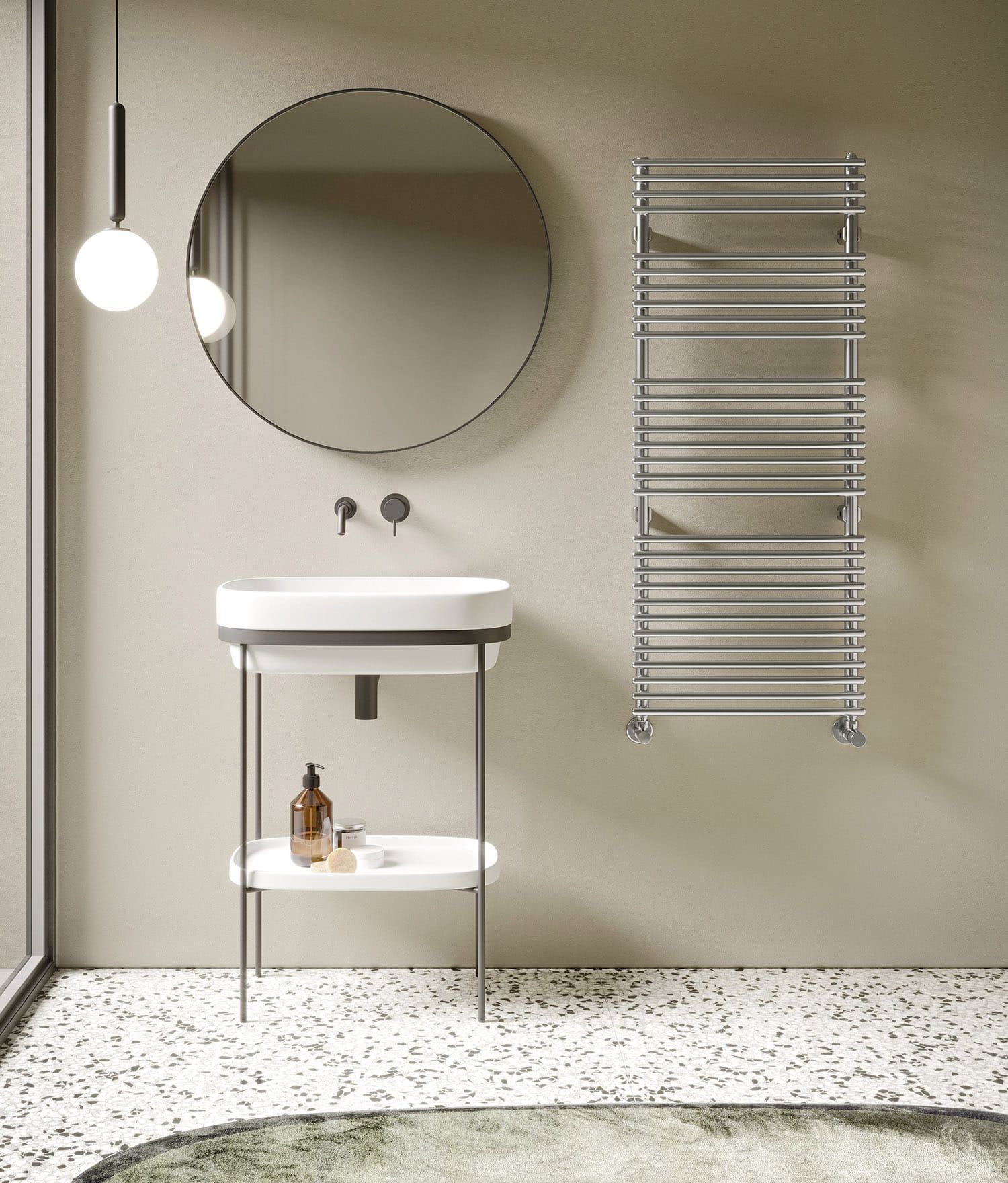 Хромированный стальной радиатор для ванной комнаты Irsap флейта ARCH-00034524 - Вид №4