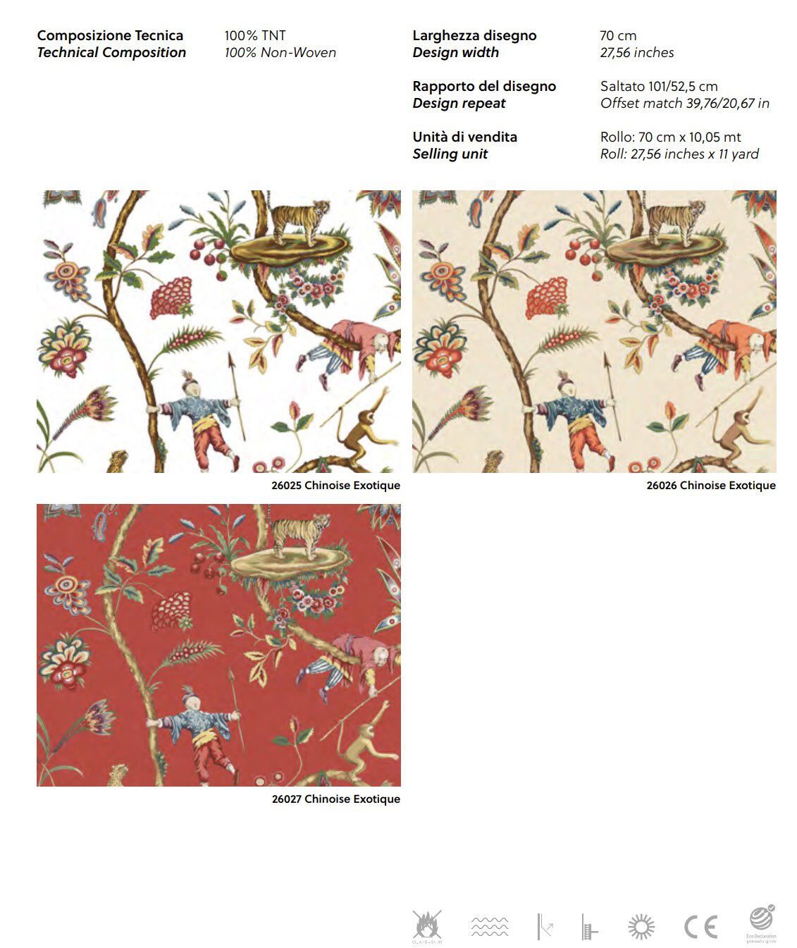 Нетканые обои с рисунком Jannelli&Volpi SCALAMANDRÉ ARCH-00091858 - Вид №2