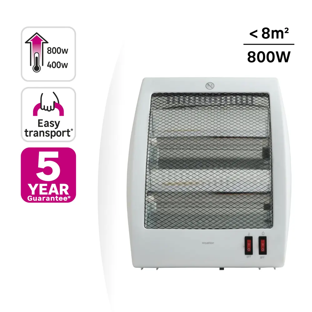 Обогреватель кварцевый Equation Quad 900 Вт 85101949 STLM-2071624  - Вид №1