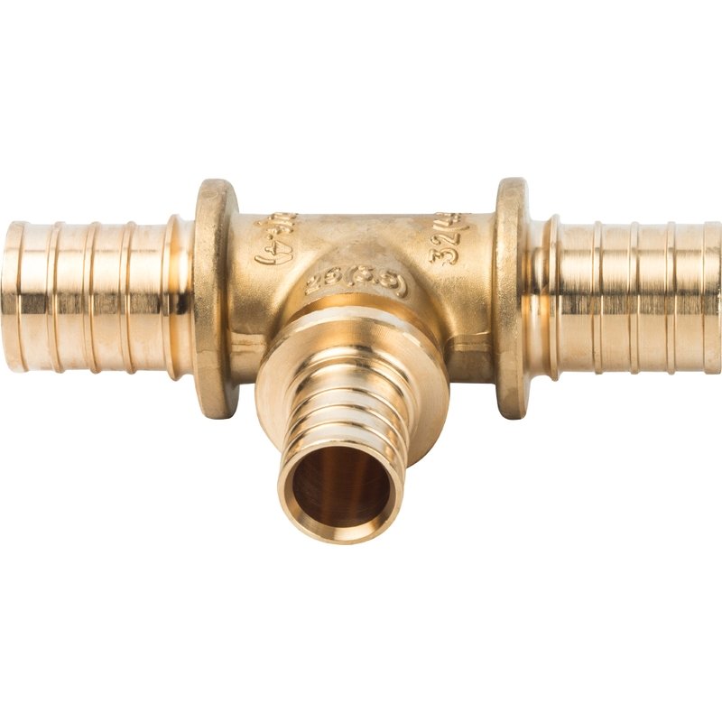 Тройник переходной 32x25x32 аксиальный для труб из сшитого полиэтилена STOUT SFA0014322532 - Вид №1