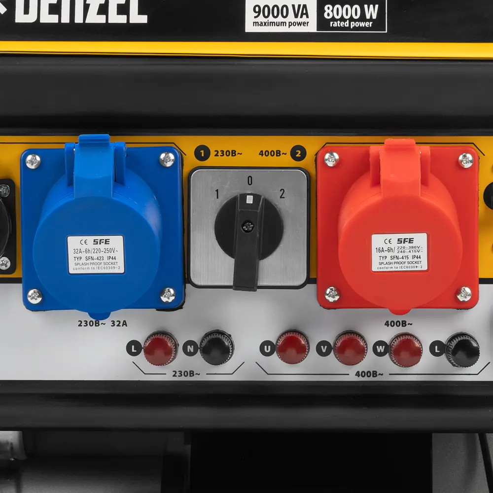 Генератор бензиновый Denzel PS-90 ED-3, 9 кВт STLM-2165666 - Вид №6