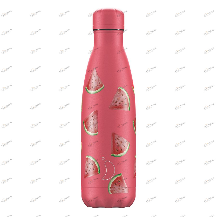 Термос 500 мл розовый New Icon Watermelon CHILLY'S BOTTLES ДИЗАЙНЕРСКИЕ 00-3948017 Красный 