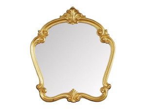 Настенное зеркало с металлической рамкой