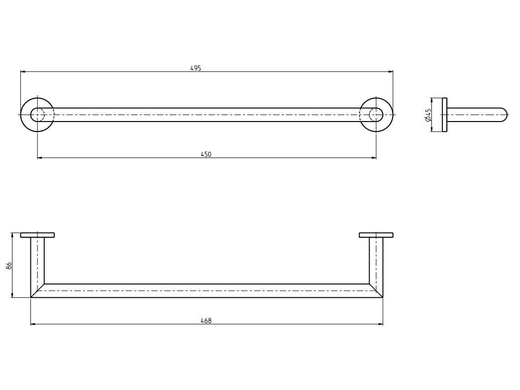 Держатель для полотенец Rubinetterie Frattini аксессуары ARCH-00064413 - Вид №19