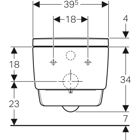 146.204.11.1 Подвесной унитаз настенный Белый Geberit  Германия  - Вид №3