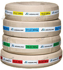 Труба м/п бесшовная д 20 AquaLink LASER (PEXc-AL-PEX) AQUAPEX 21158