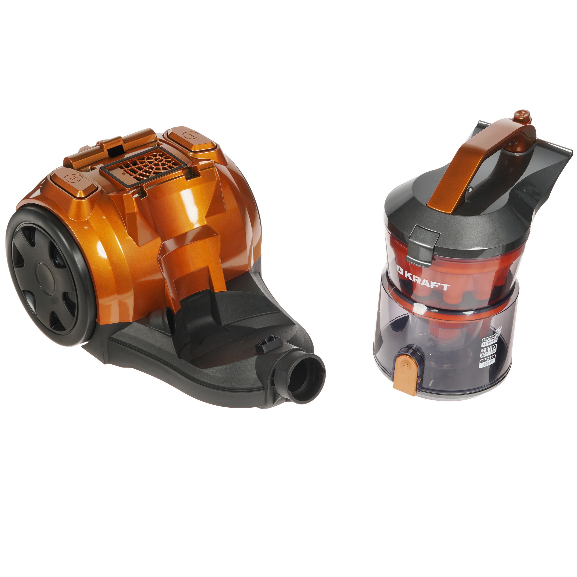 4747991 Пылесос Kraft KF-KVC 240 серый STDN-0038923 - Вид №6