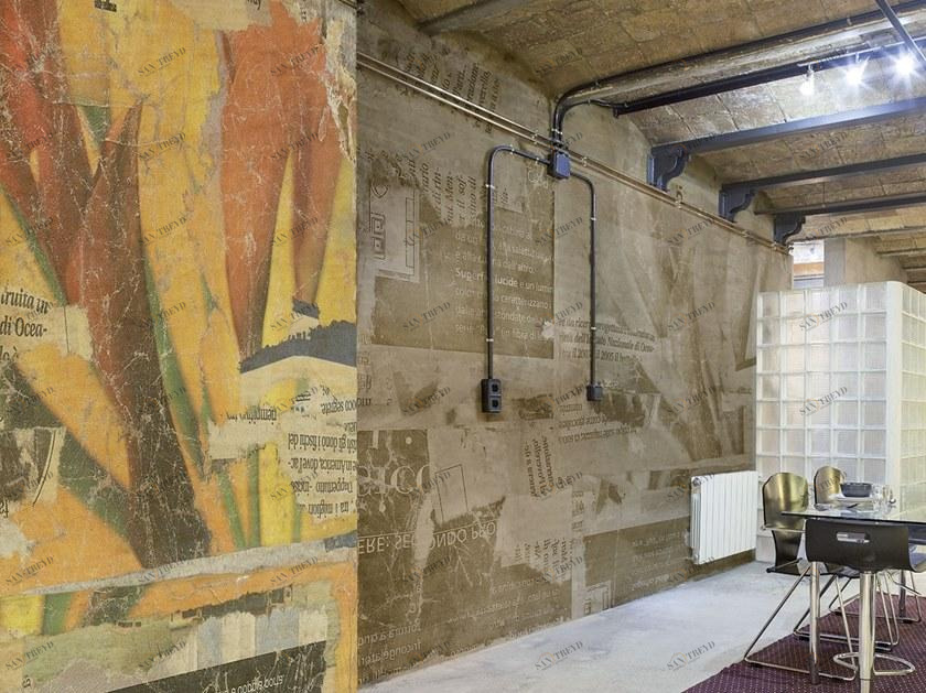 Tecnografica Прорезиненные обои с цифровой печатью с надписями Collezioni d'arte 61121