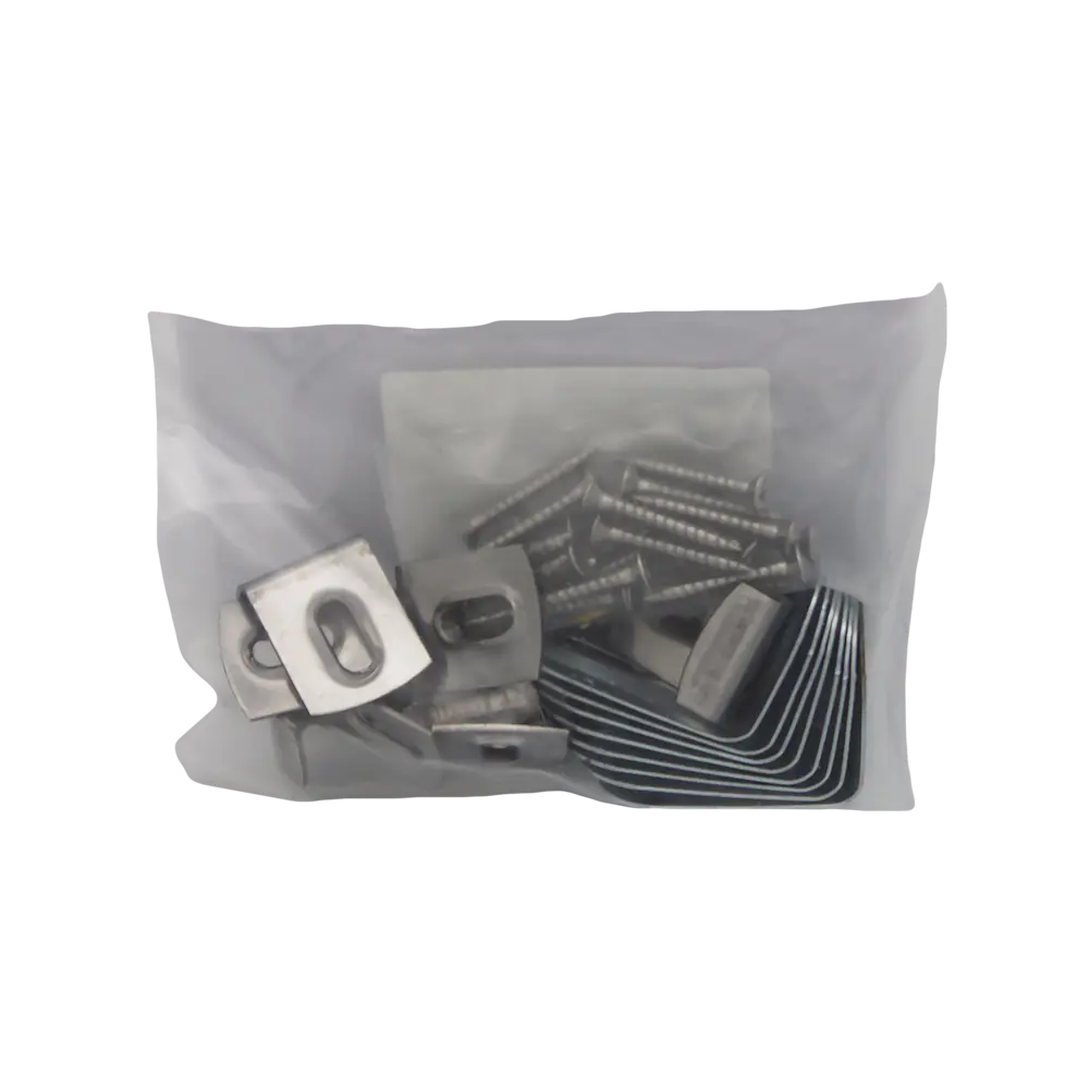 Клипса для террасной доски CM №7 сталь цвет хром 10 шт STLM-2176746