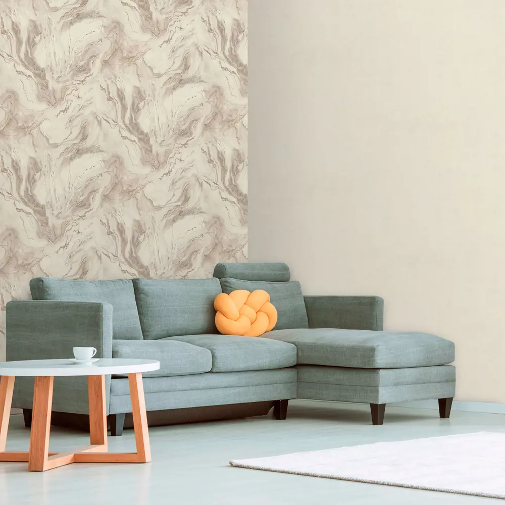 Monte Solaro Carmen: флизелиновые обои бежевого оттенка с абстрактным узором 89404406 STLM-1572227 - Вид №3