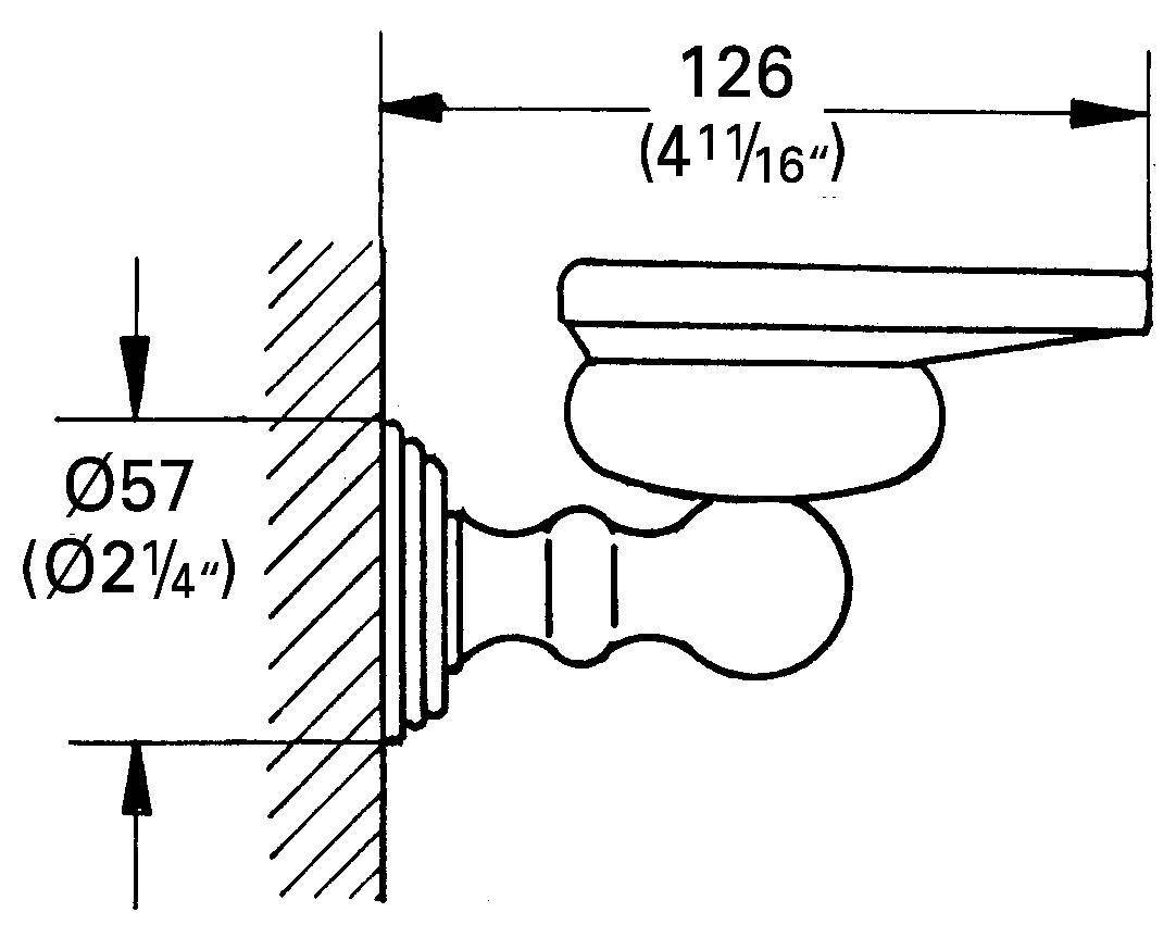 40046000 Мыльница Хрустальная Grohe Sinfonia хром - Вид №1