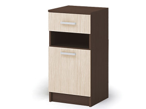 90734115 Тумба с выдвижными ящиками 40x86.60x37.60 см 1 ящик ЛДСП цвет ясень шимо Машенька STLM-0360338 СТЕНДМЕБЕЛЬ
