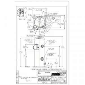 Danfoss MLZ — герметичные спиральные компрессоры MLZ058T4LC9A Компрессор спиральный 121L8652