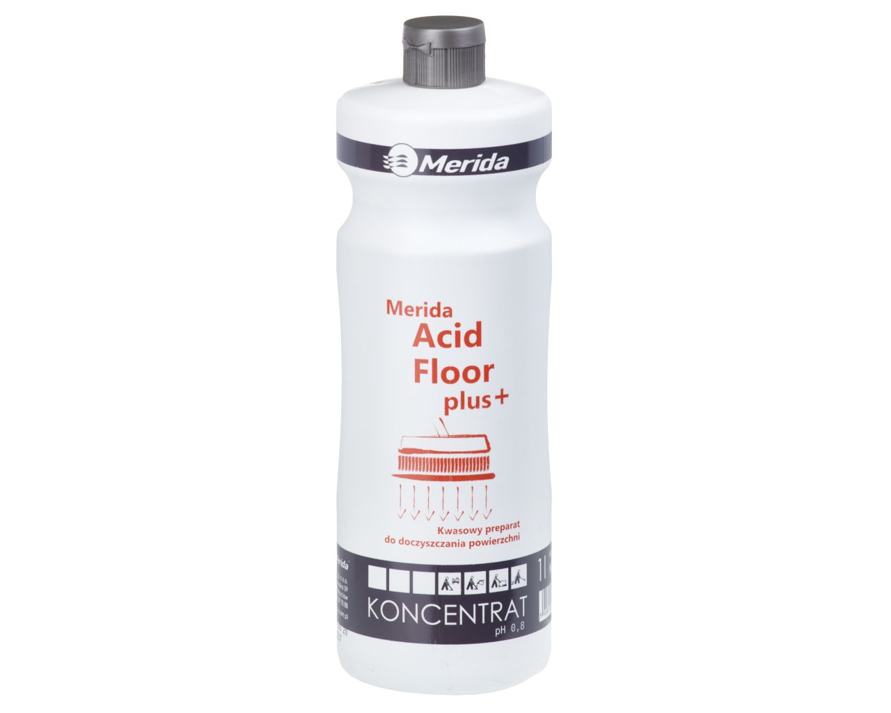 NMS113 ACIDFLOOR PLUS 1 л, кислотное средство для очистки керамогранита и противоскользящей плитки Merida 